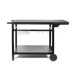 Chariot pour plancha noir/métal - GS170N - LIVOO