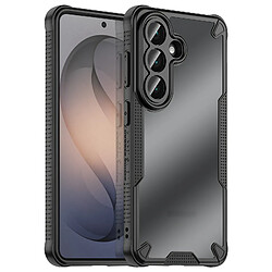 Avizar Coque pour Galaxy S26 Modèle Defender Matt avec Coins Renforcés Noir transparent