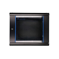 Armoire rackable Extralink 9U 600x600 noire, fixation murale