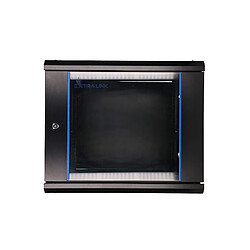 Armoire rackable Extralink 9U 600x600 noire, fixation murale