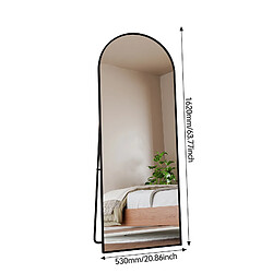Acheter Superaly Miroir corps entier mural - Noir