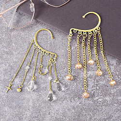 Acheter Boucles d'oreille clipsables 30 pièces or accessoires DIY sans perçage 7 trous