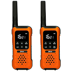 Talkie-walkie - ALECTO - FR300OE - Paire anti-chocs - Portée 10 km - Orange/Noir