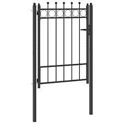 Avis vidaXL Porte de Clôture HORST 100 x 125 cm métal Noir Verrouillable