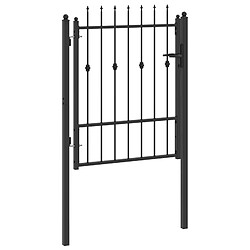 Avis vidaXL Porte de Clôture HORST 100 x 125 cm métal Noir Verrouillable