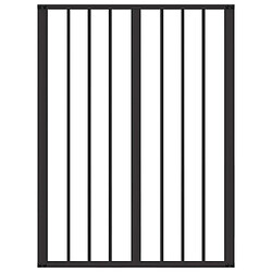 Acheter vidaXL Porte pour chien 8 pcs Noir 60 x 80 cm Acier galvanisé