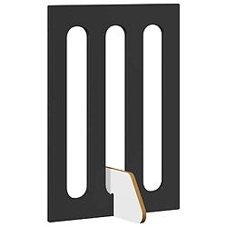 Acheter vidaXL Clôture pliable pour animaux 2 pcs Chêne Noir Bois d’ingénierie