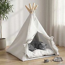 Avis vidaXL Teepee pour animaux de compagnie avec coussin 40 x 40 x 50 cm