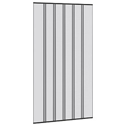 vidaXL Écran de porte insectes avec rideau en maille Noir polyester