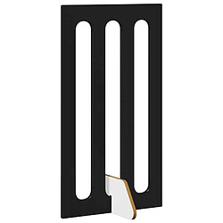 Acheter vidaXL Clôture pliable pour animaux 2 pcs Chêne Noir Bois d’ingénierie