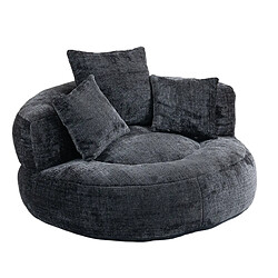 ByteLike Canapé à boules en chenille noir