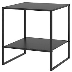 ByteLike Table d'appoint 2 niveaux en métal noir