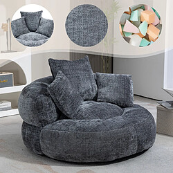 ByteLike Canapé boule rond chenille gris pas cher