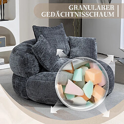 Acheter ByteLike Canapé boule rond chenille gris