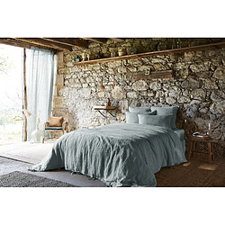 Avis Lot de 2 taies d'oreiller "Soline" 60 x 60 cm & 50 x 70 cm "Lin lavé" l'Effet Papillon