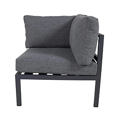 Paris Prix Module Canapé d'Angle de Jardin Copacabana 74cm Noir
