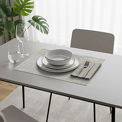 Acheter Paris Prix Set de Table Métallisé Filor 30x45cm Gris