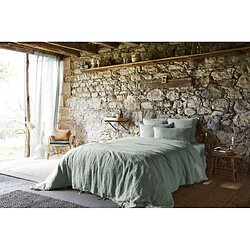 Avis Lot de 2 taies d'oreiller "Soline" 60 x 60 cm & 50 x 70 cm "Lin lavé" l'Effet Papillon