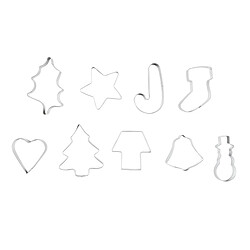 Avis Paris Prix Boîte de 10 Emporte-Pièces Noël 13cm Multicolore