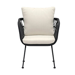 Paris Prix Fauteuil de Jardin Isola 71cm Noir
