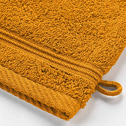 Avis Douceur D'Interieur Lot de 2 Gants de Toilette Tendresse 15x21cm Jaune Curry