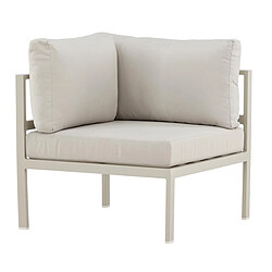 Paris Prix Module Canapé d'Angle de Jardin Copacabana 74cm Beige