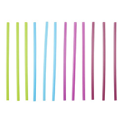 Paris Prix Lot de 12 Pailles Magiques 23cm Multicolore