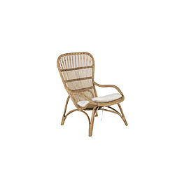 Paris Prix Fauteuil de Jardin & Repose-Pieds Ella 98cm Naturel