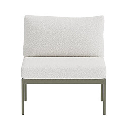 Paris Prix Module Canapé de Jardin Bouclette Copacabana 74cm Marron