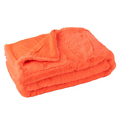 Paris Prix Plaid Imitation Fourrure Cutie 130x180cm Rouge Fluo