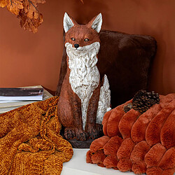 Acheter Paris Prix Statue Renard Assis Automn 52cm Rouille