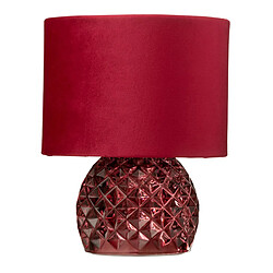 Paris Prix Lampe à Poser en Verre LED 23cm Bordeaux