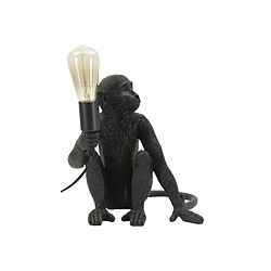 Paris Prix Lampe à Poser Design Monkey 33cm Noir