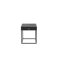 Paris Prix Table de Chevet Avec Tiroir Bakal 50cm Noir