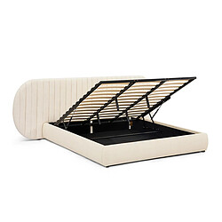 Paris Prix Lit Coffre Tête de Lit Modulable Comfy 140x200cm Beige