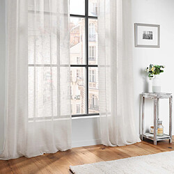 Acheter Douceur D'Interieur Rideau Voilage à Œillets Carlin 140x240cm Beige Lin