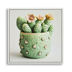 Paris Prix Tableau Imprimé Cactus I 40x40cm Multicolore