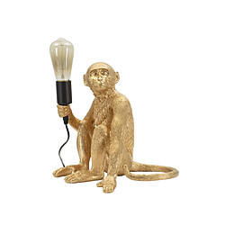Paris Prix Lampe à Poser Design Monkey 33cm Or
