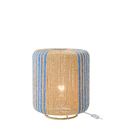 Paris Prix Lampe à Poser Corde Chase 39cm Bleu & Naturel