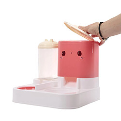 Paris Prix Distributeur d'Eau & Croquettes Kawaii 28cm Rose pas cher