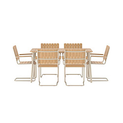 Ensemble table & chaises