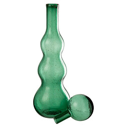 Paris Prix Carafe Design en Verre Carol 52cm Vert Émeraude