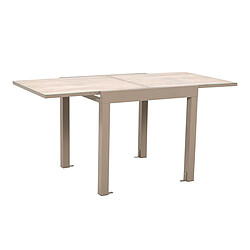 Paris Prix Table de Jardin Extensible Ornela 80-160cm Naturel