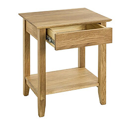 Paris Prix Table de Chevet en Bois Mani 60cm Naturel