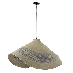 Paris Prix Suspension en Jonc de Mer Galene 100cm Naturel & Bleu