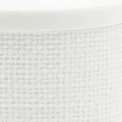 Avis Douceur D'Interieur Pot à Cotons Effet Tissé Spa 10cm Blanc