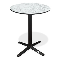 Paris Prix Table de Jardin Ronde Bistro 60cm Blanc