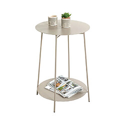 Mes Table d'appoint ronde 45x60 cm en métal sable
