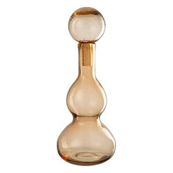 Paris Prix Carafe Design en Verre Carol 42cm Caramel