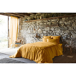 Avis Lot de 2 taies d'oreiller "Soline" 60 x 60 cm & 50 x 70 cm "Lin lavé" l'Effet Papillon